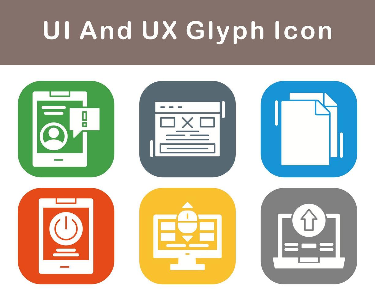 UI And UX Vector Icon Set