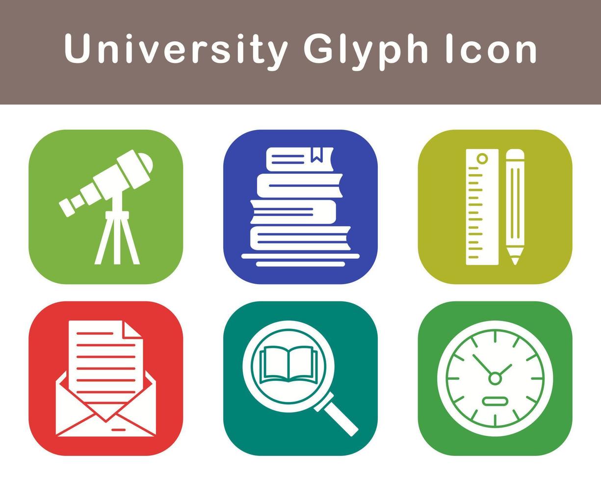 university Vector Icon Set