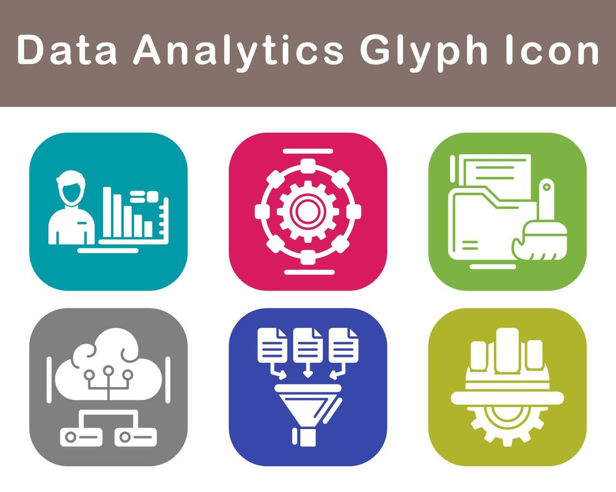Data Analytics Vector Icon Set