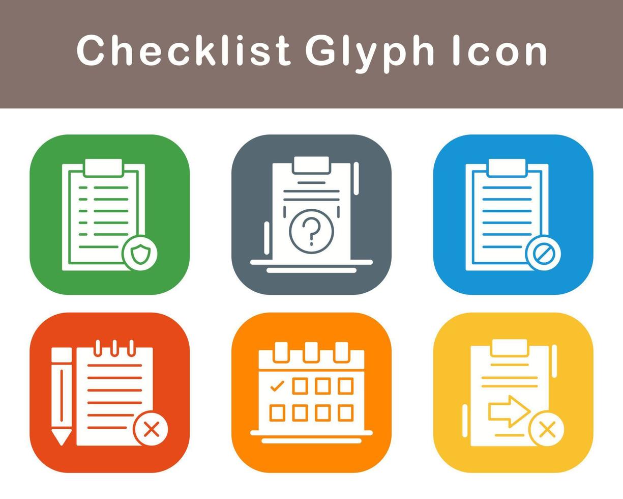 Checklist Vector Icon Set