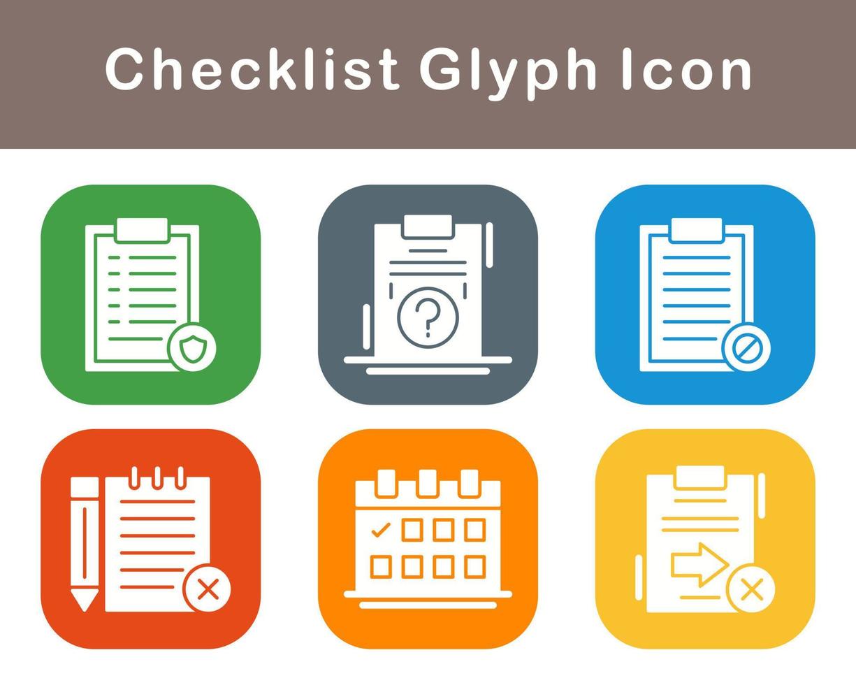 Lista de Verificación vector icono conjunto
