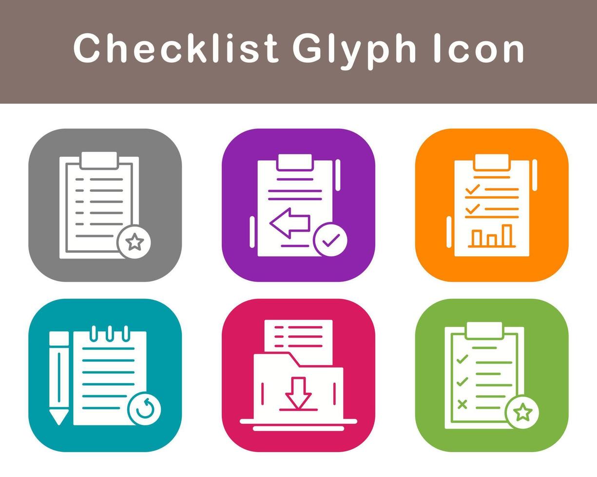 Checklist Vector Icon Set