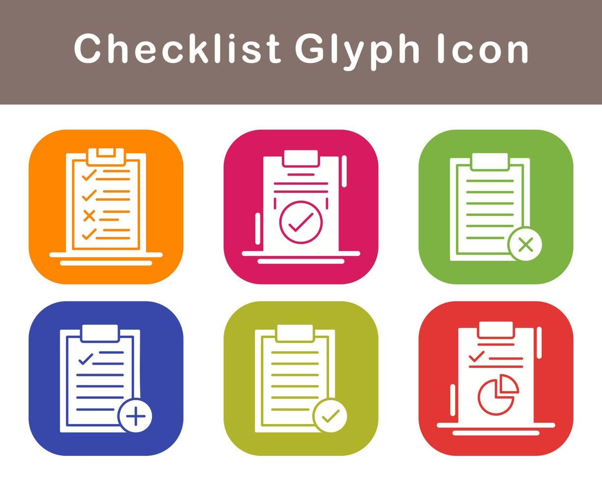 Checklist Vector Icon Set