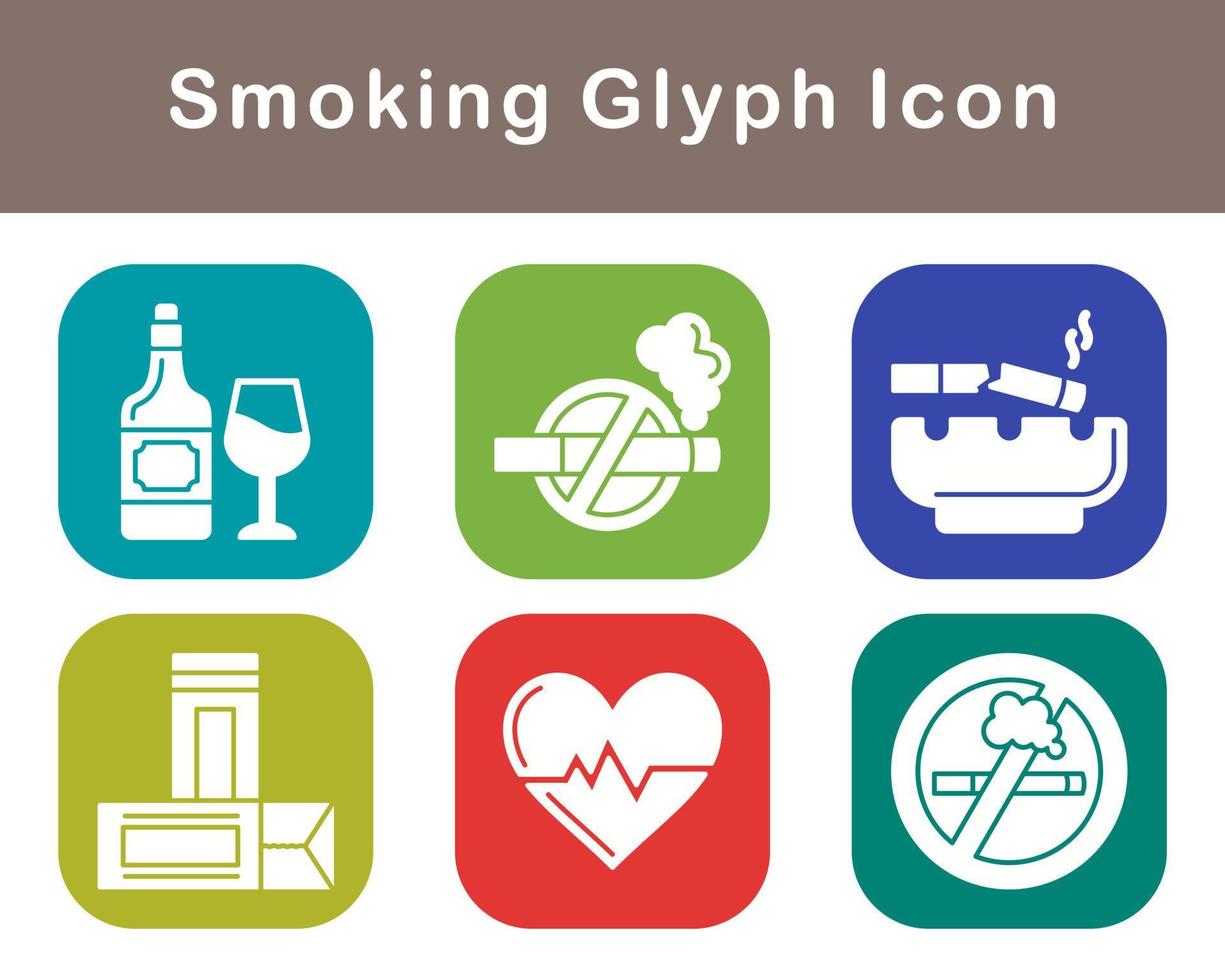 Smoking Vector Icon Set