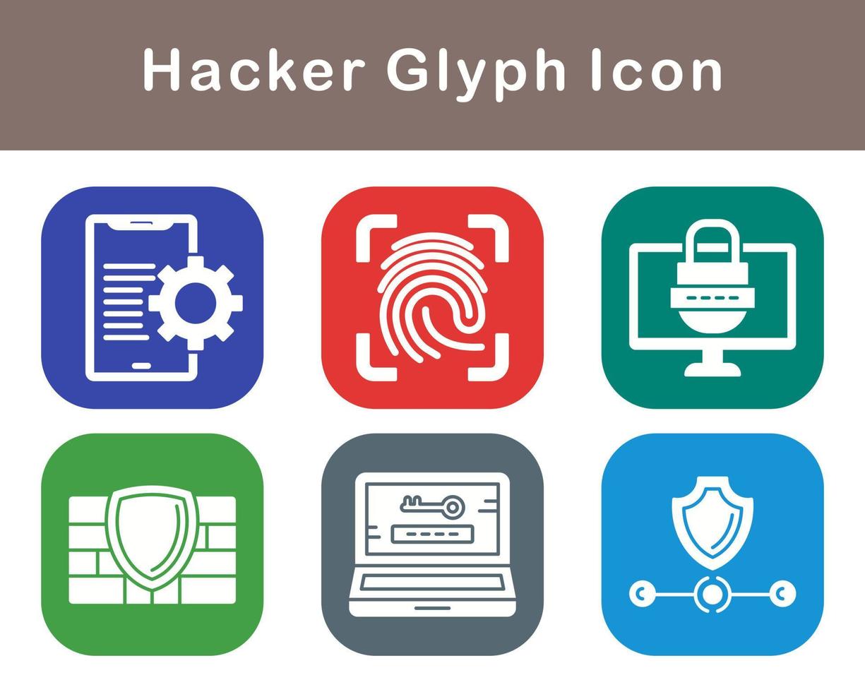 Hacker Vector Icon Set
