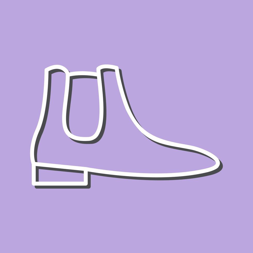 Men's Boots Line Icon vector