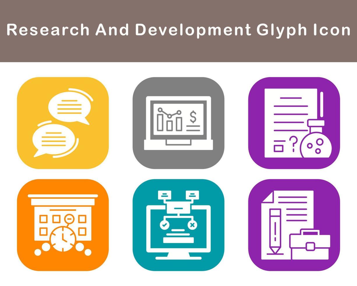 Research And Development Vector Icon Set