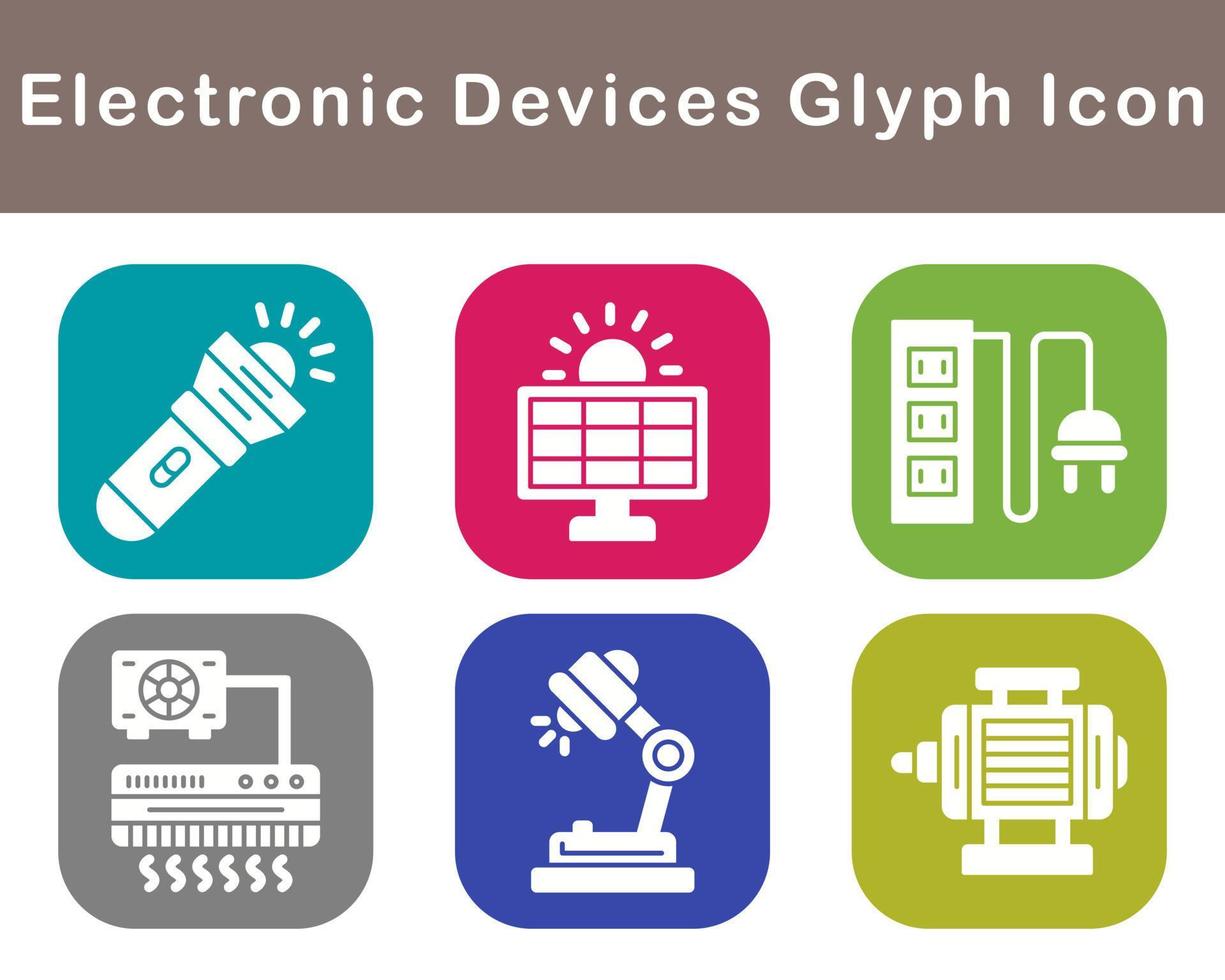 electrónico dispositivos vector icono conjunto