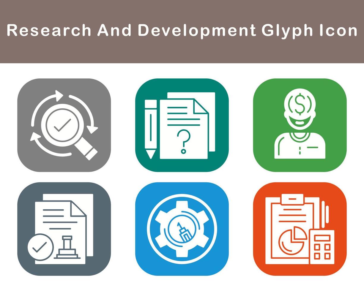 Research And Development Vector Icon Set