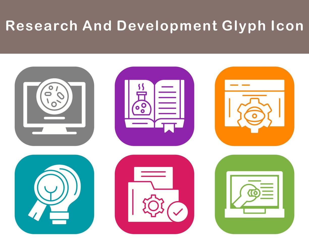 Research And Development Vector Icon Set