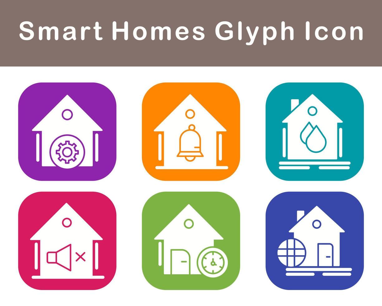 Smart Homes Vector Icon Set