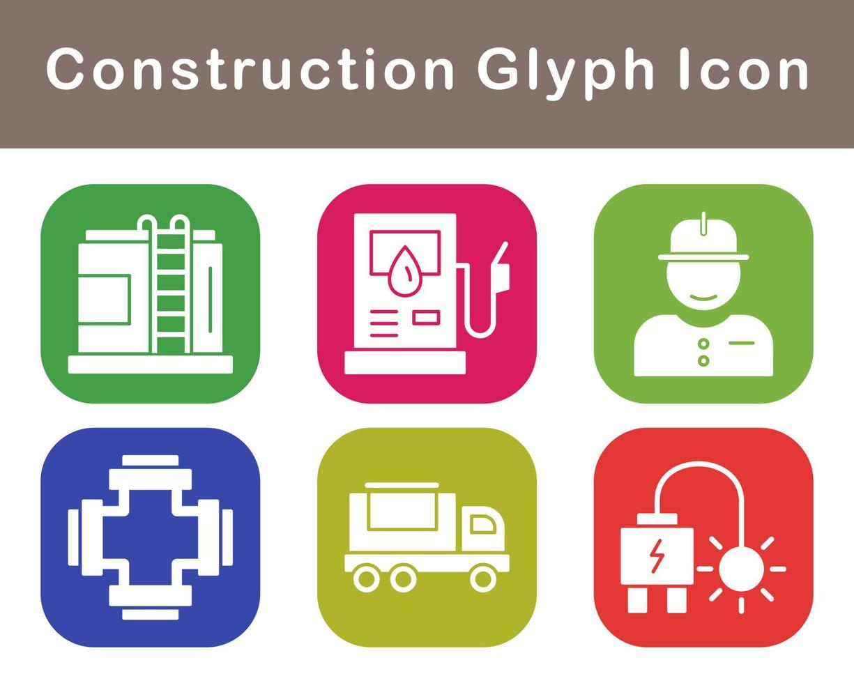 conjunto de iconos de vector de construcción