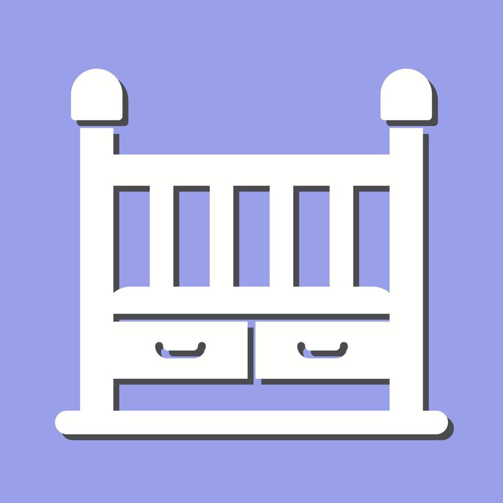 Baby Crib Vector Icon