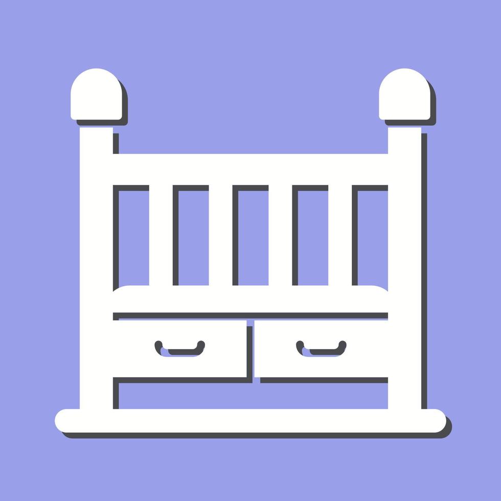 Baby Crib Vector Icon