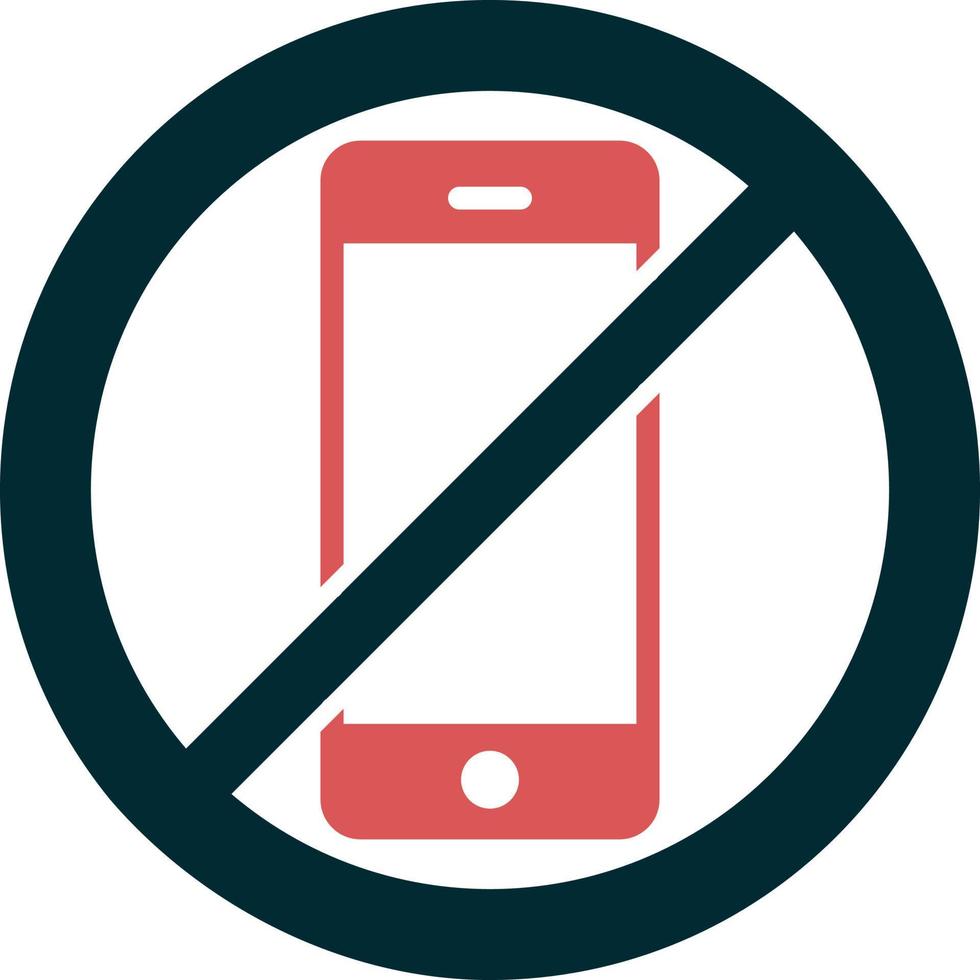 No Smartphone Vector Icon