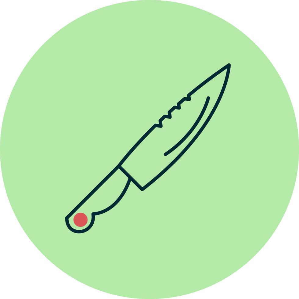 icono de vector de cuchillo