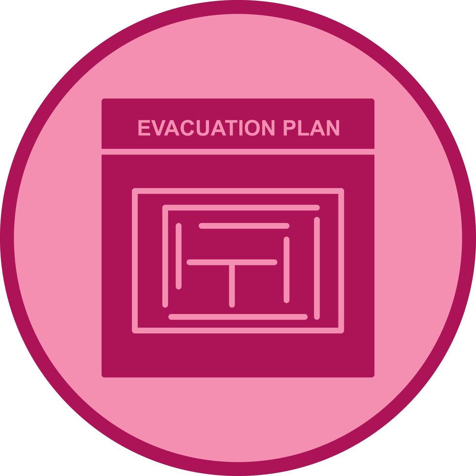 Evacuation Plan Vector Icon