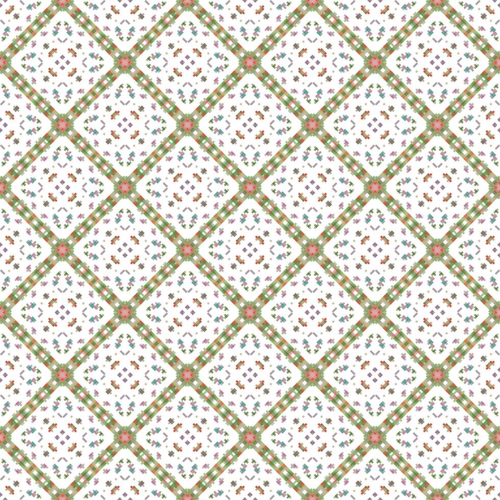 floral de punto bordado en blanco fondo.geometrico étnico oriental modelo tradicional. resumen vector ilustración. diseño para textura,tela,ropa,envoltura,decoración,bufanda,estampado.