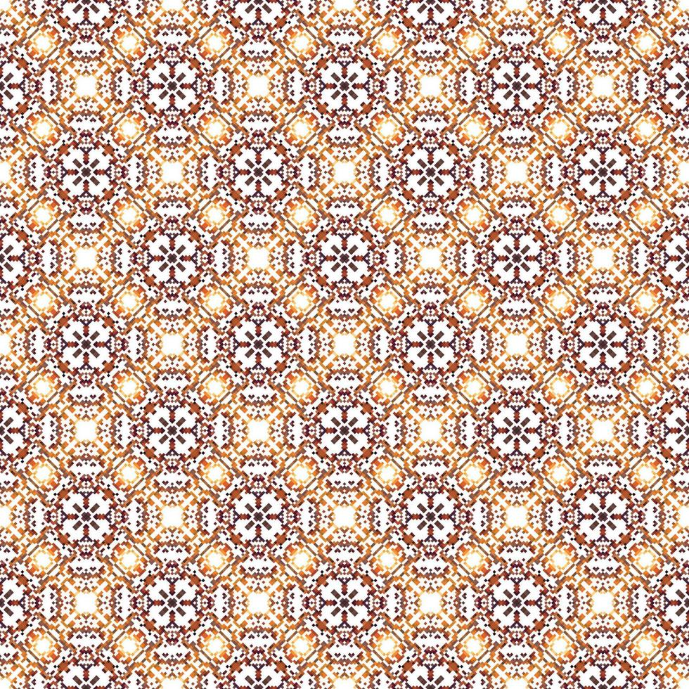 Floral knitted embroidery on white background.geometric ethnic oriental pattern traditional.  Abstract vector illustration. Design for texture,fabric,clothing,wrapping,decoration,scarf,print.