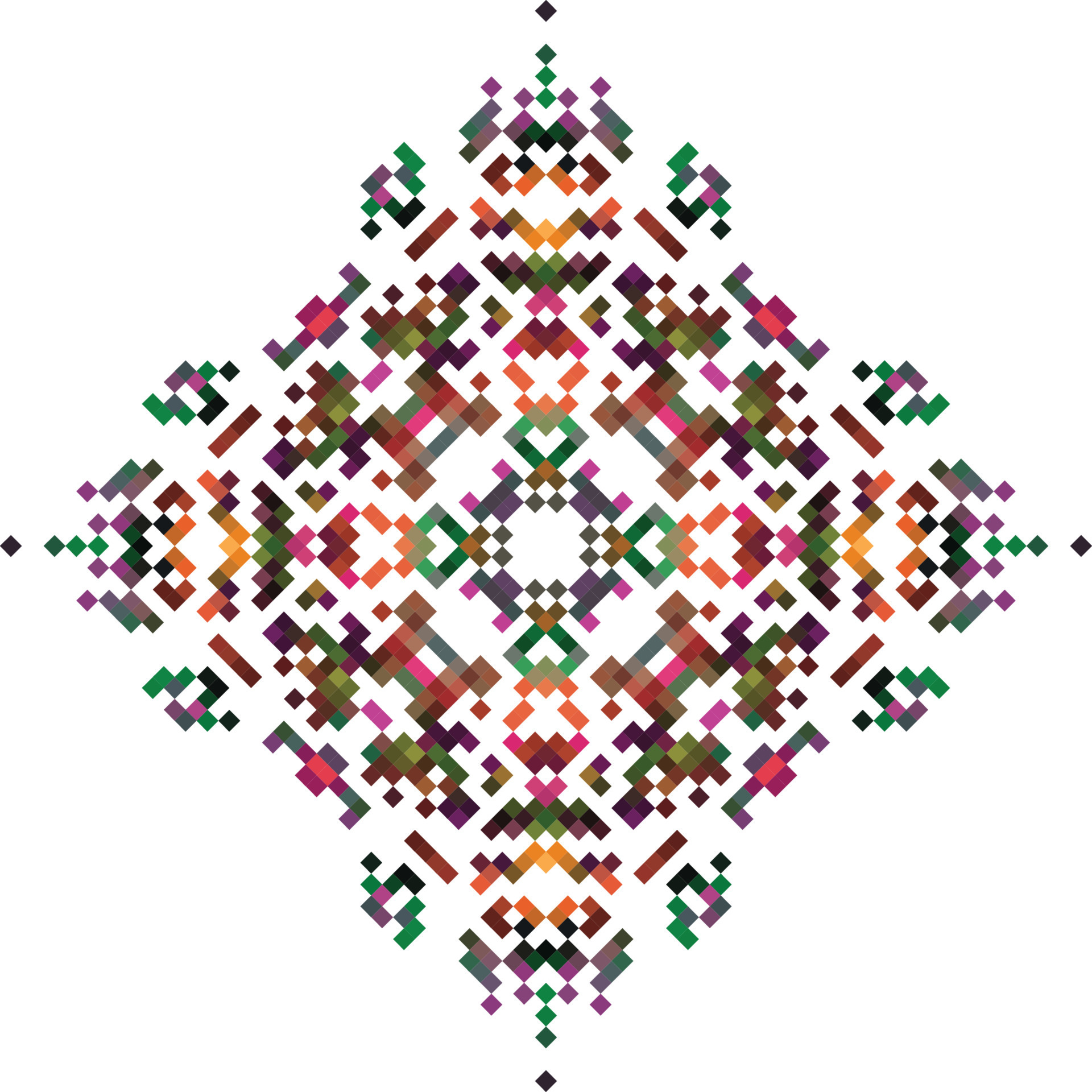 Flower embroidery vector design template. Embroidery design. 20763717