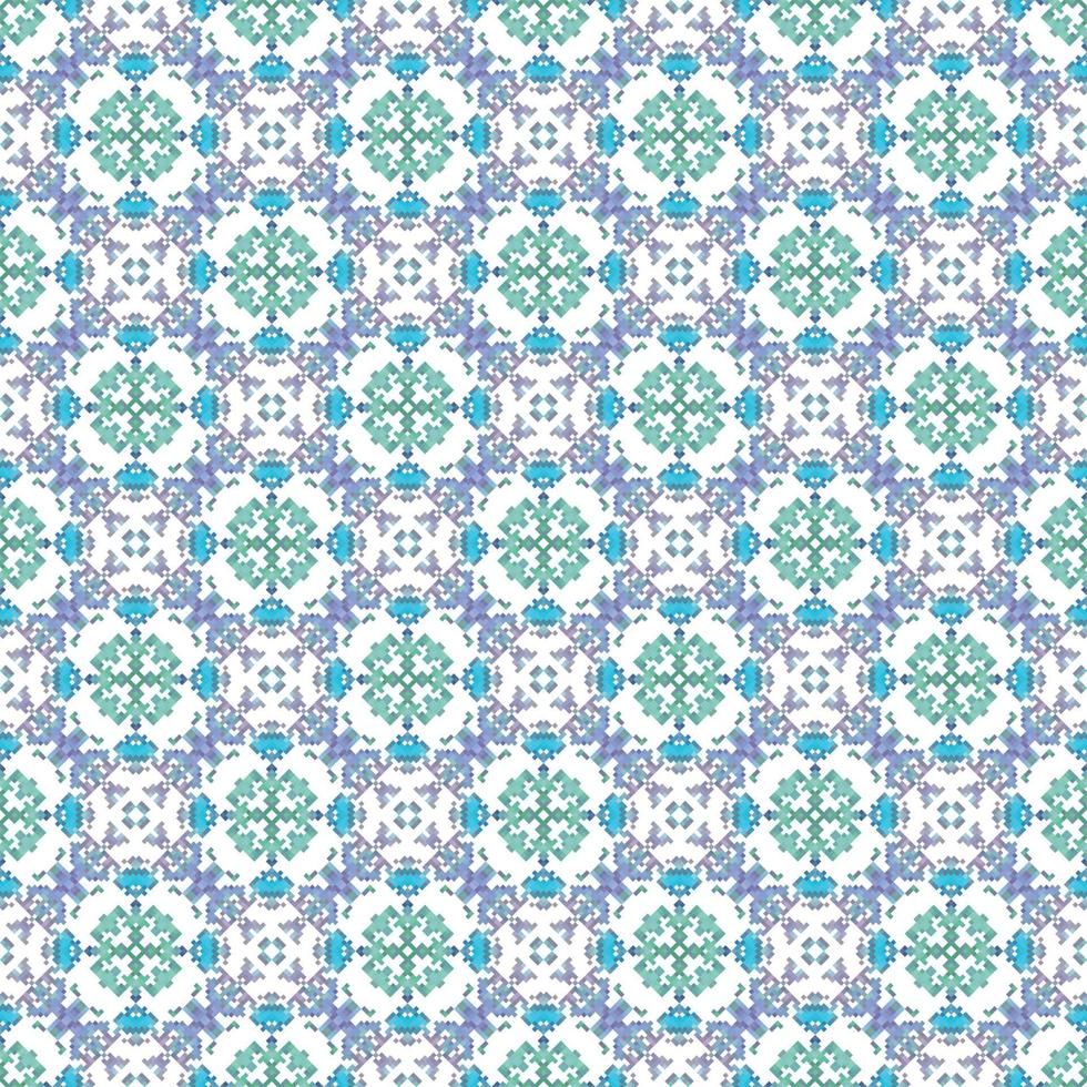 Floral knitted embroidery on white background.geometric ethnic oriental pattern traditional.  Abstract vector illustration. Design for texture,fabric,clothing,wrapping,decoration,scarf,print.