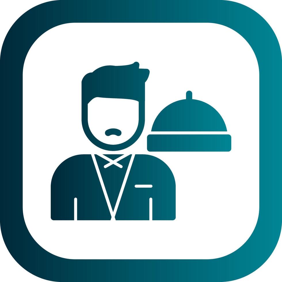 Waiter Vector Icon Design