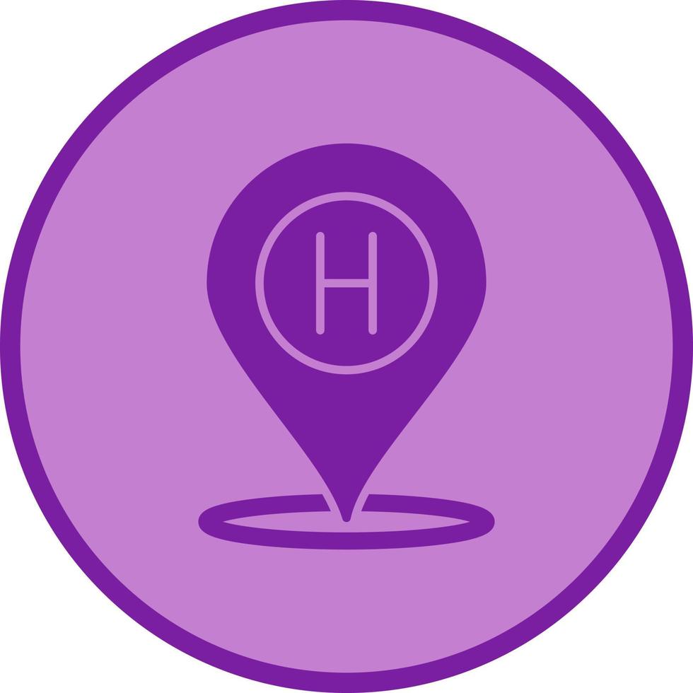 Hotel Location Vector Icon