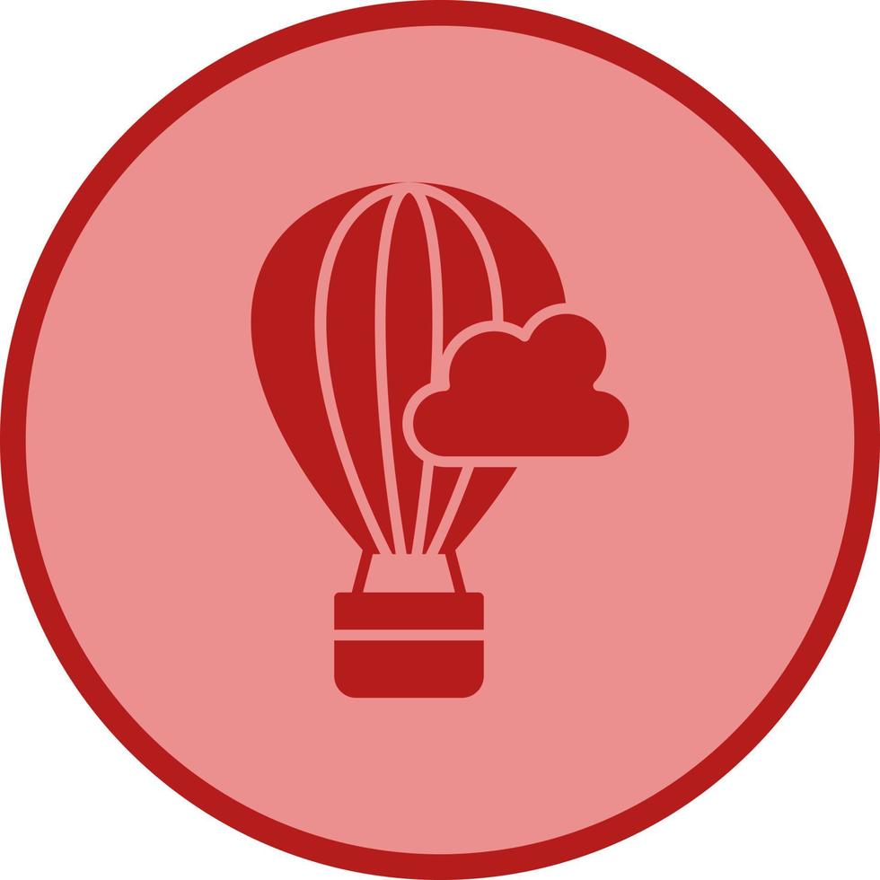 Hot Air Baloon Vector Icon