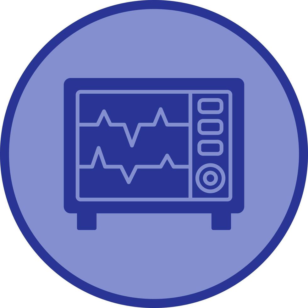 icono de vector de monitor de frecuencia cardíaca