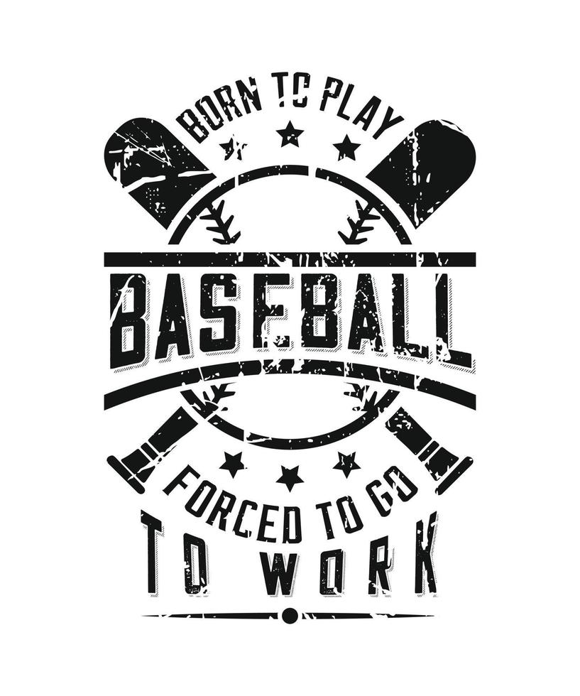 Typography Baseball tshirt design Vector PNG vintage