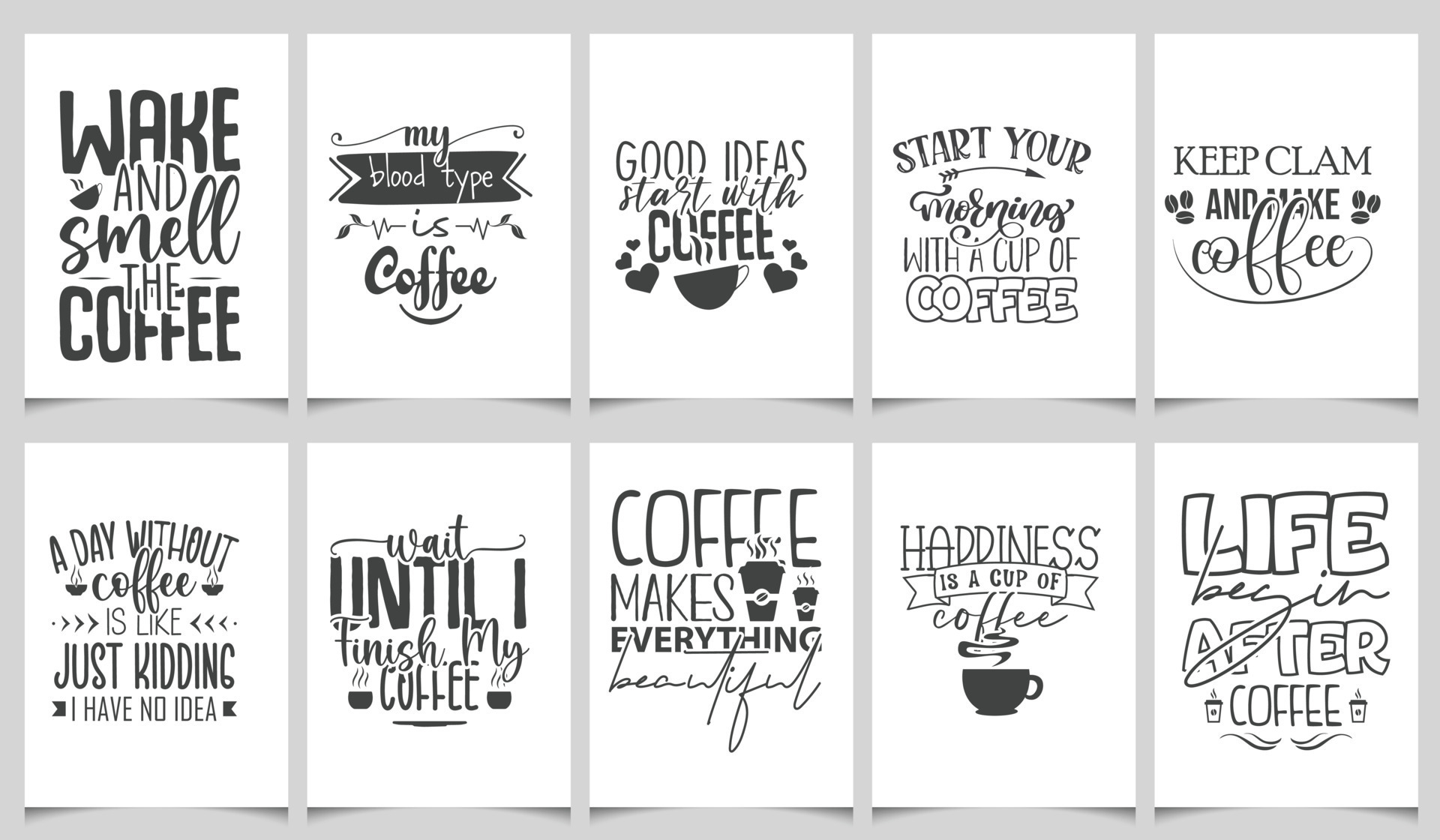 Coffee Svg Bundle, Coffee Svg, Mug Svg Bundle, Funny Coffee Saying Svg