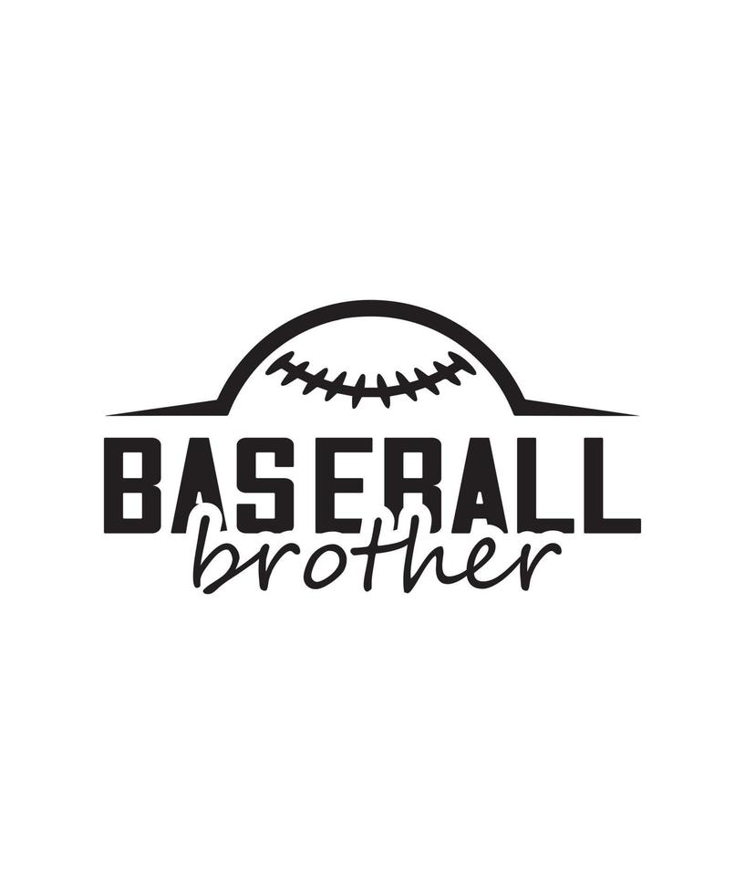 tipografía béisbol camiseta diseño vector png - beisbol hermano