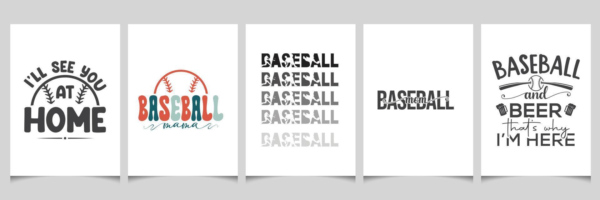 Baseball typography design-baseball tshirt design-Baseball Svg Bundle - Baseball Quote Bundle vector