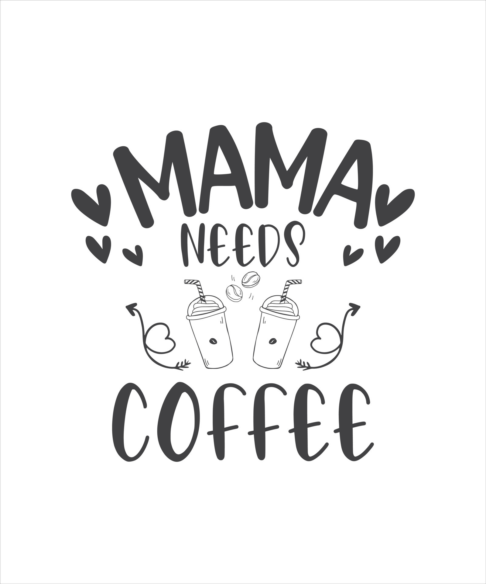 Mama Needs Coffee SVG Bundle, Mama SVG