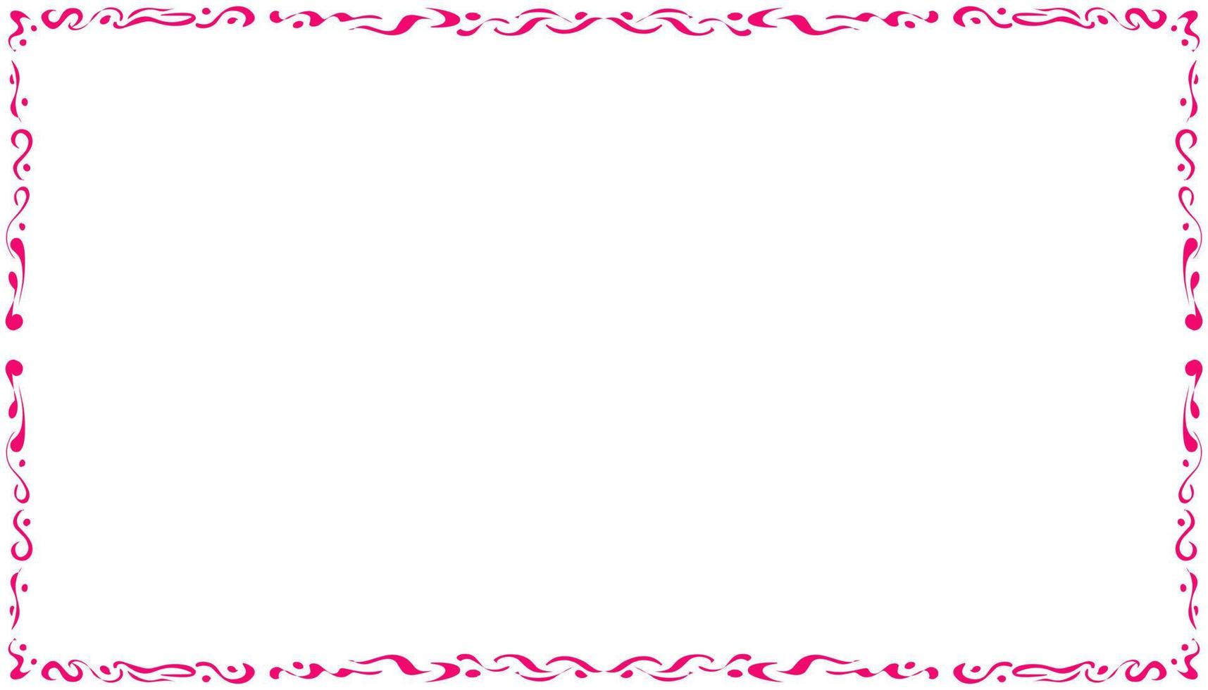 Abstract illustration background with pink border vector