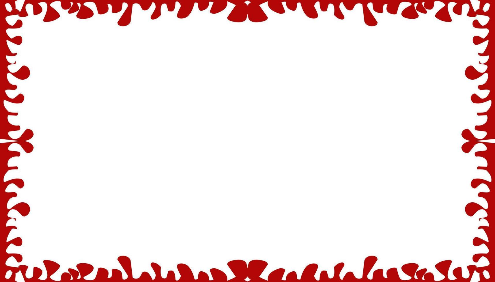 Red abstract background texture border frame vector