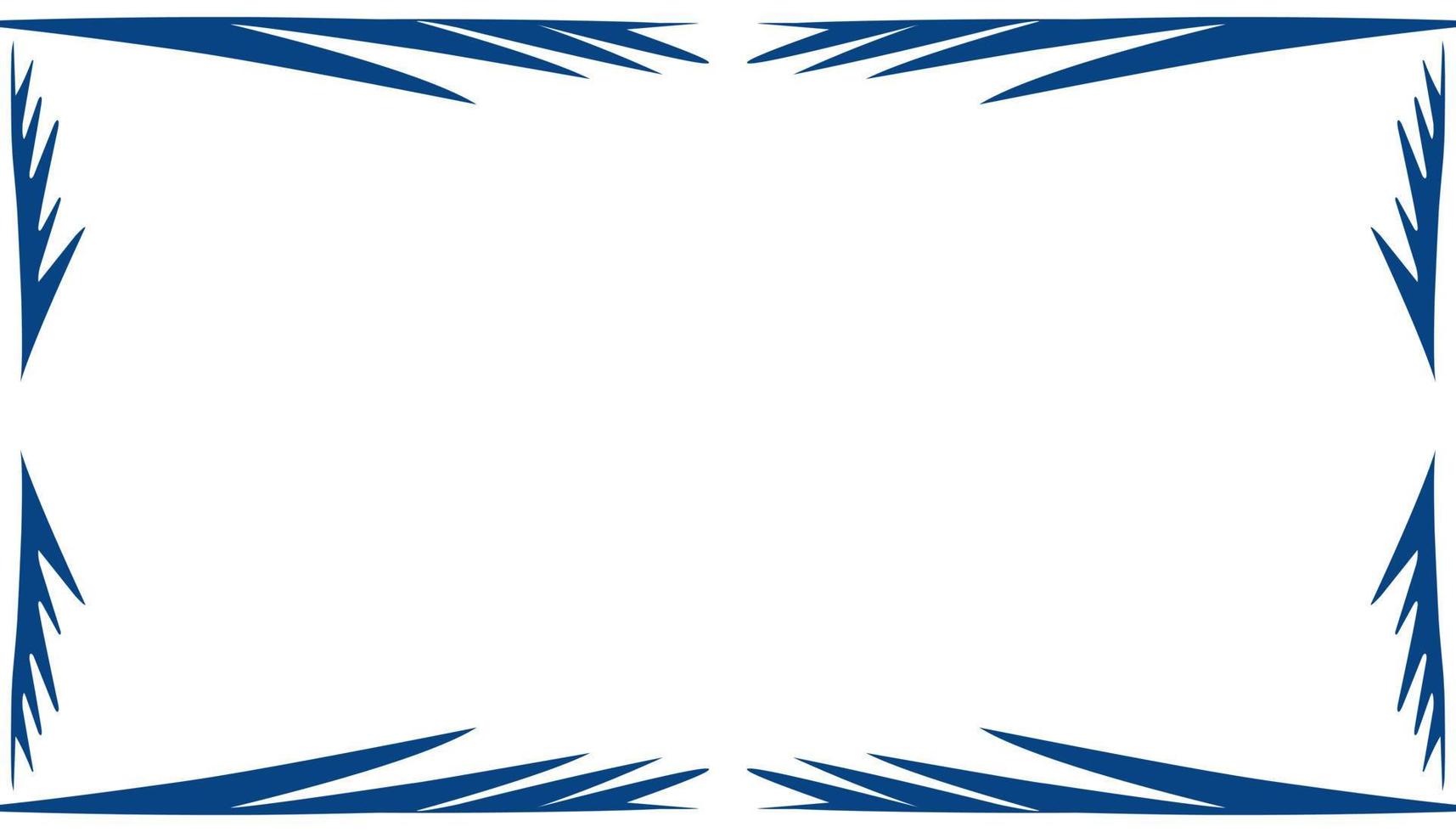 Abstract blue frame border texture illustration background vector
