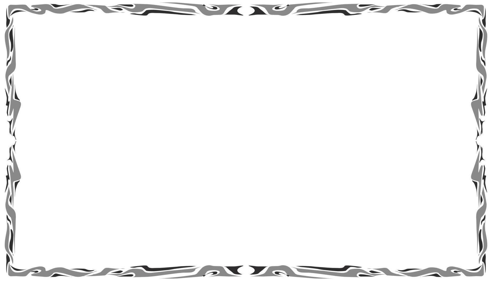 Abstract background with black and gray texture frame border vector