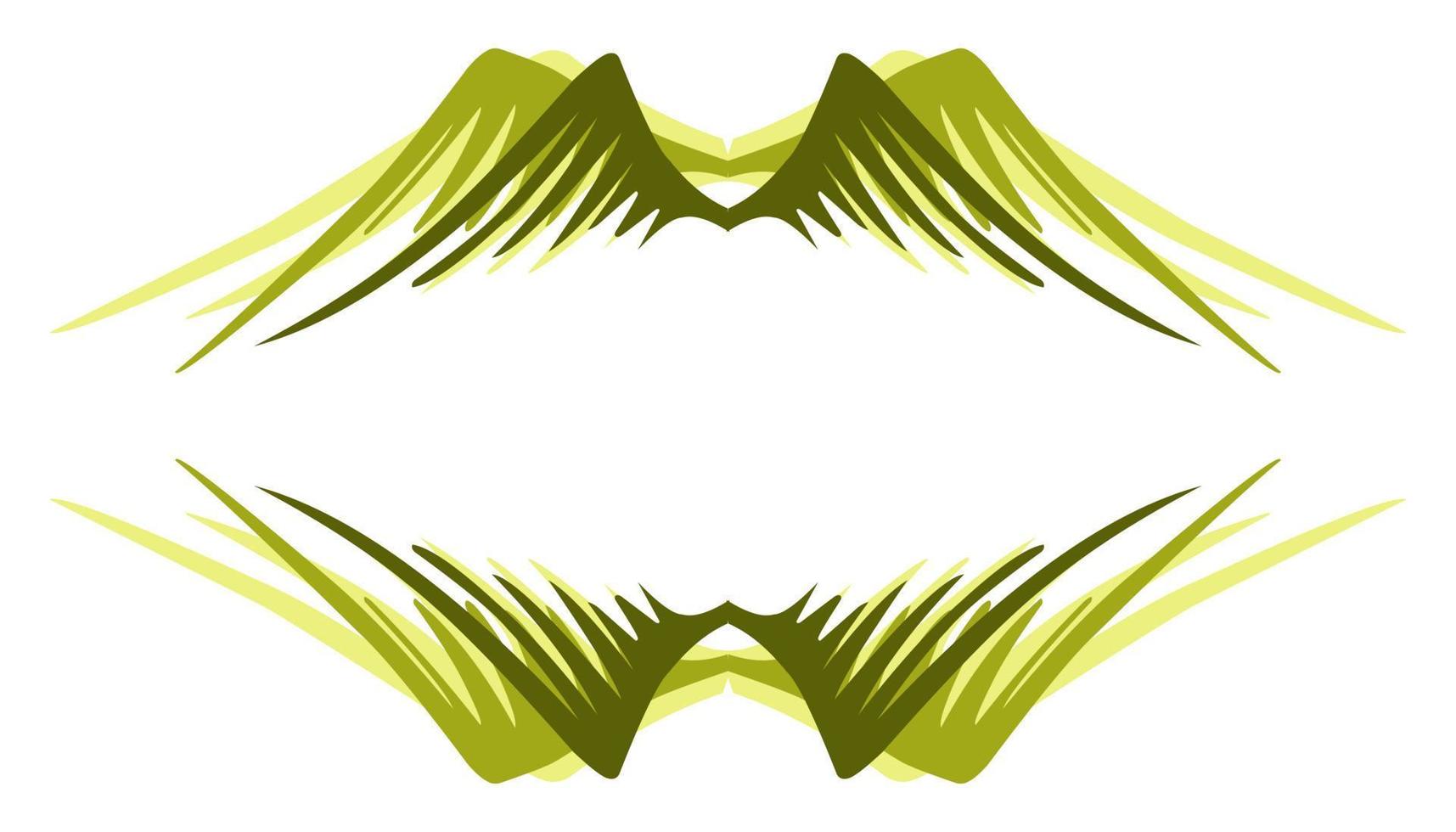 Abstract illustration background with yellow wings pattern and shadow vector