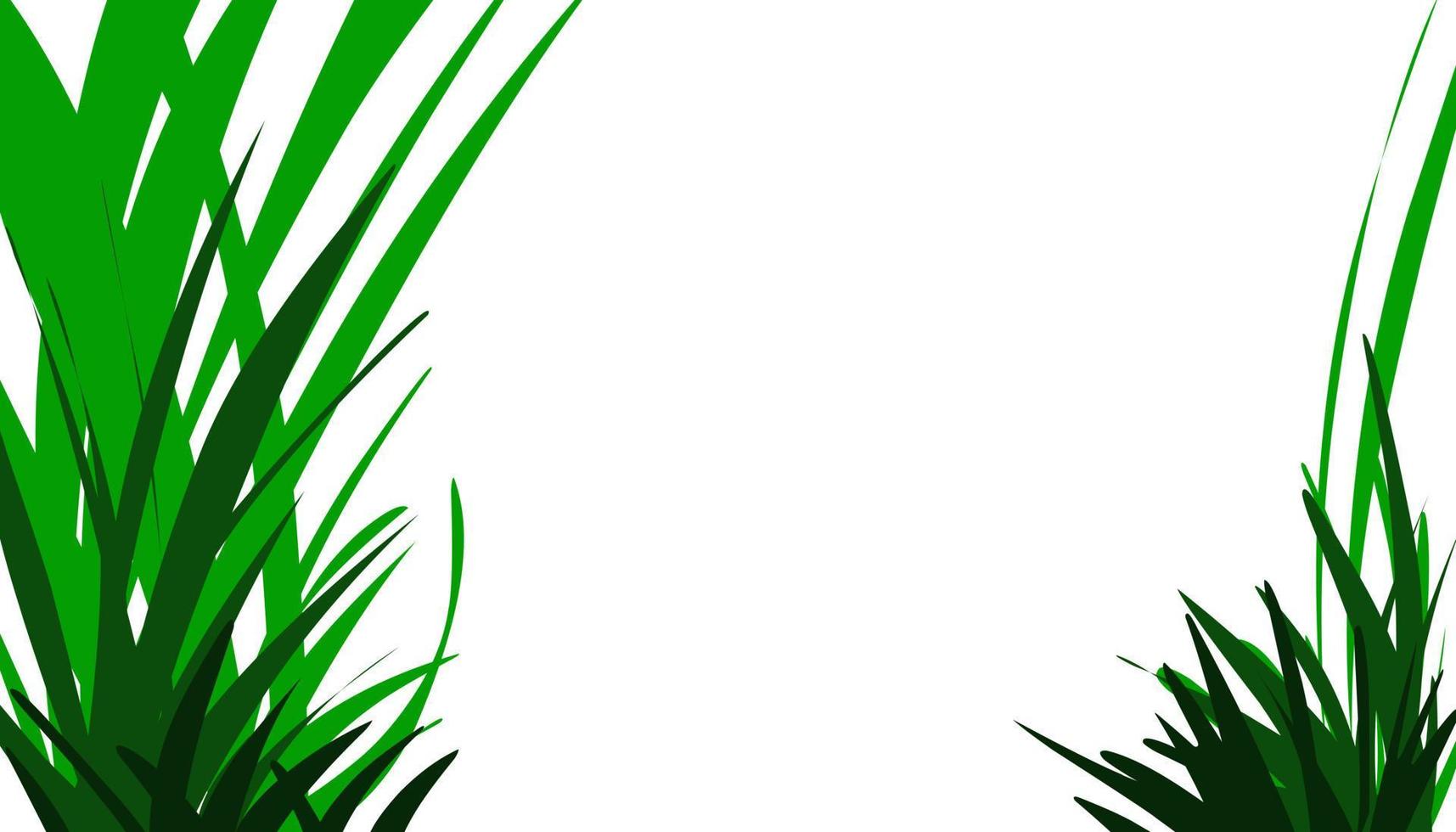 Green grass plant illustration background vector