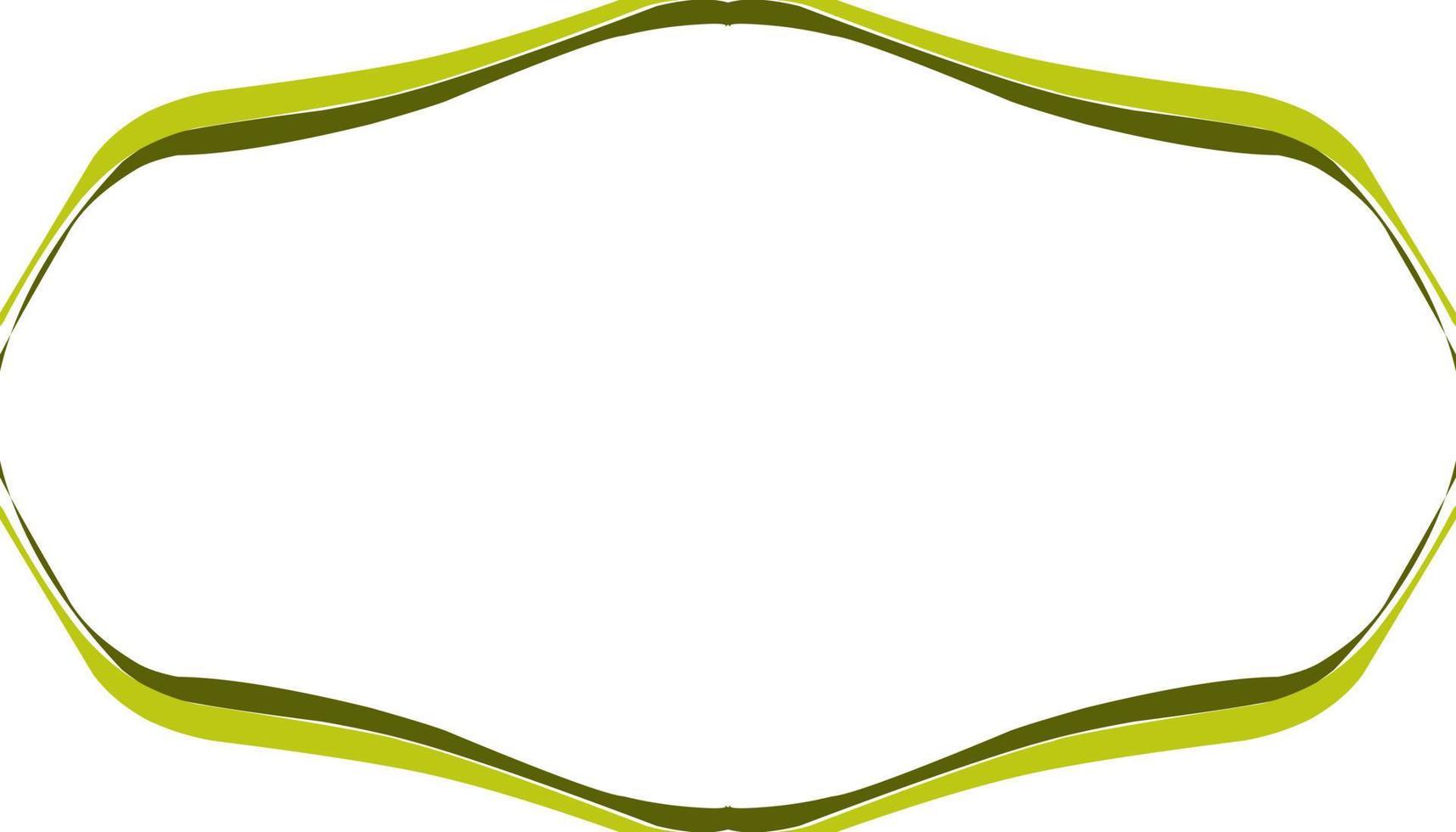Abstract illustration background with green border vector