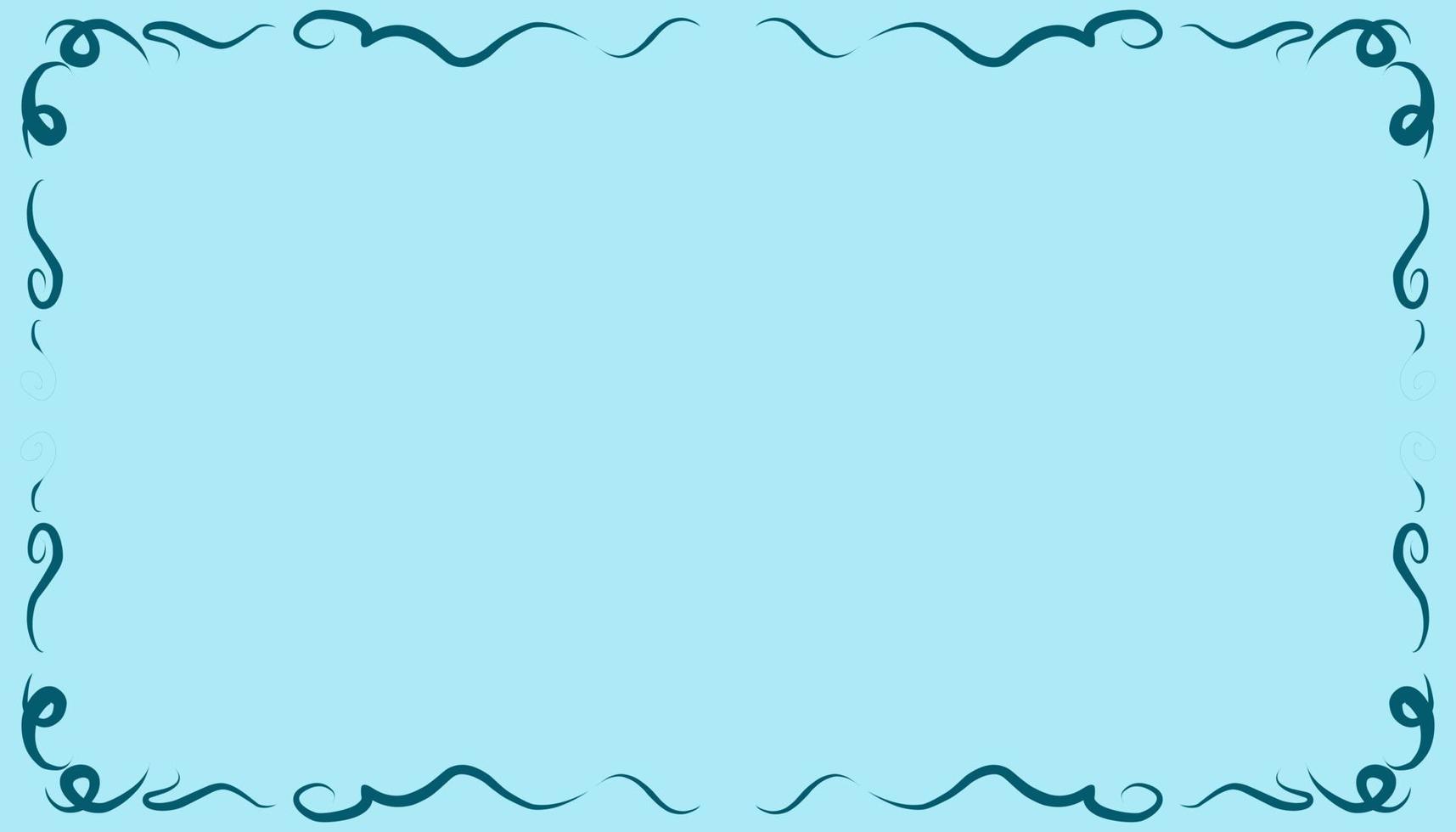 Abstract blue frame border texture illustration background vector