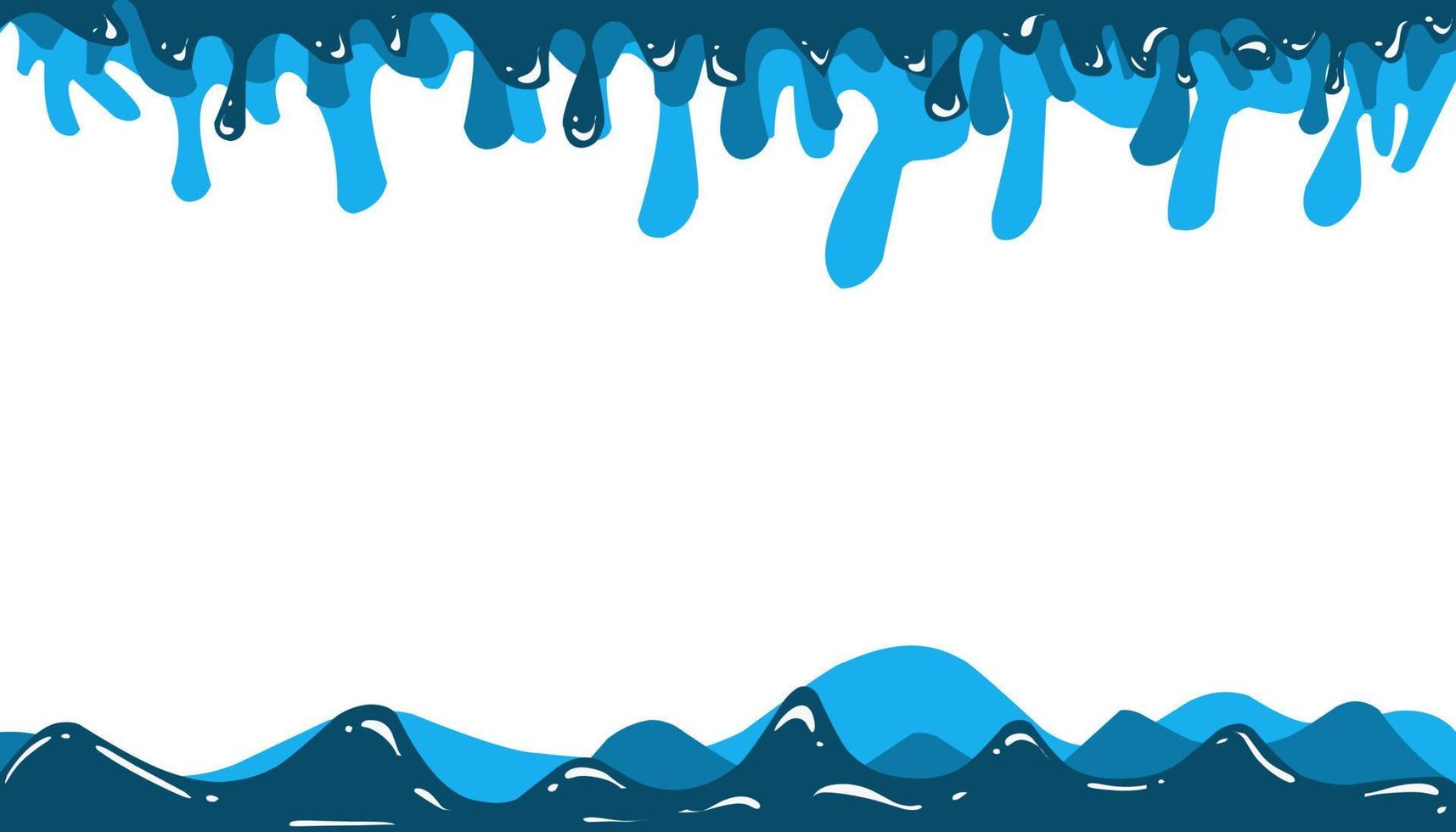 Liquid blue abstract illustration background, texture wave pattern vector