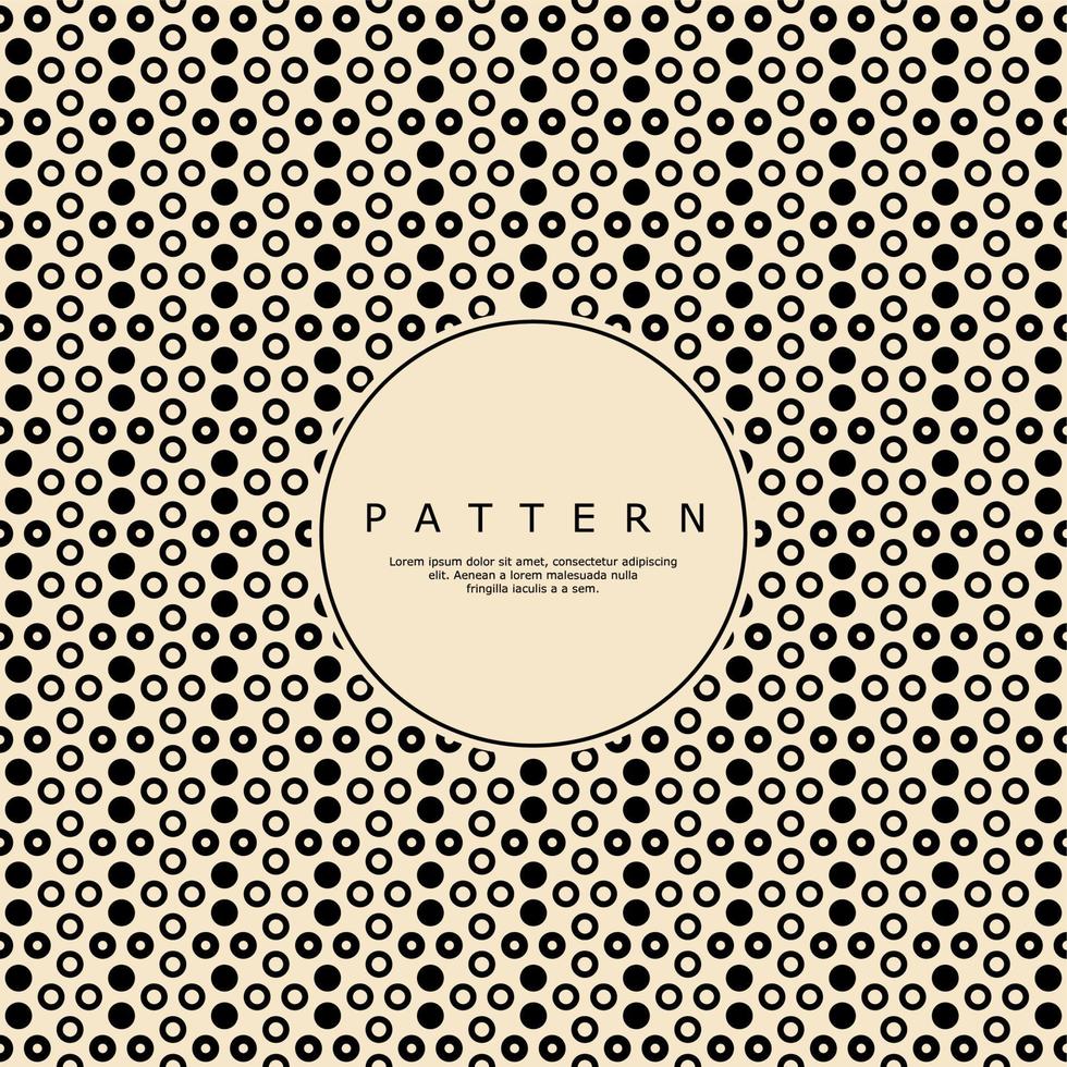 Minimalist abstract dots pattern design. Simple circle line shape pattern vector. vector
