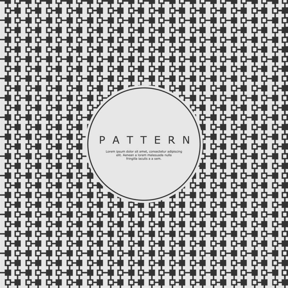 Connection line square technology abstract pattern design. Digital box pattern vector