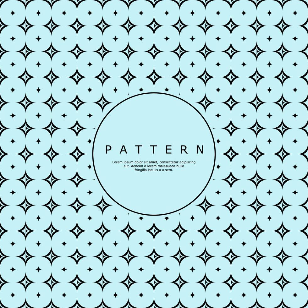 Minimalist star line abstract pattern design. Luxury ornate shape pattern vector