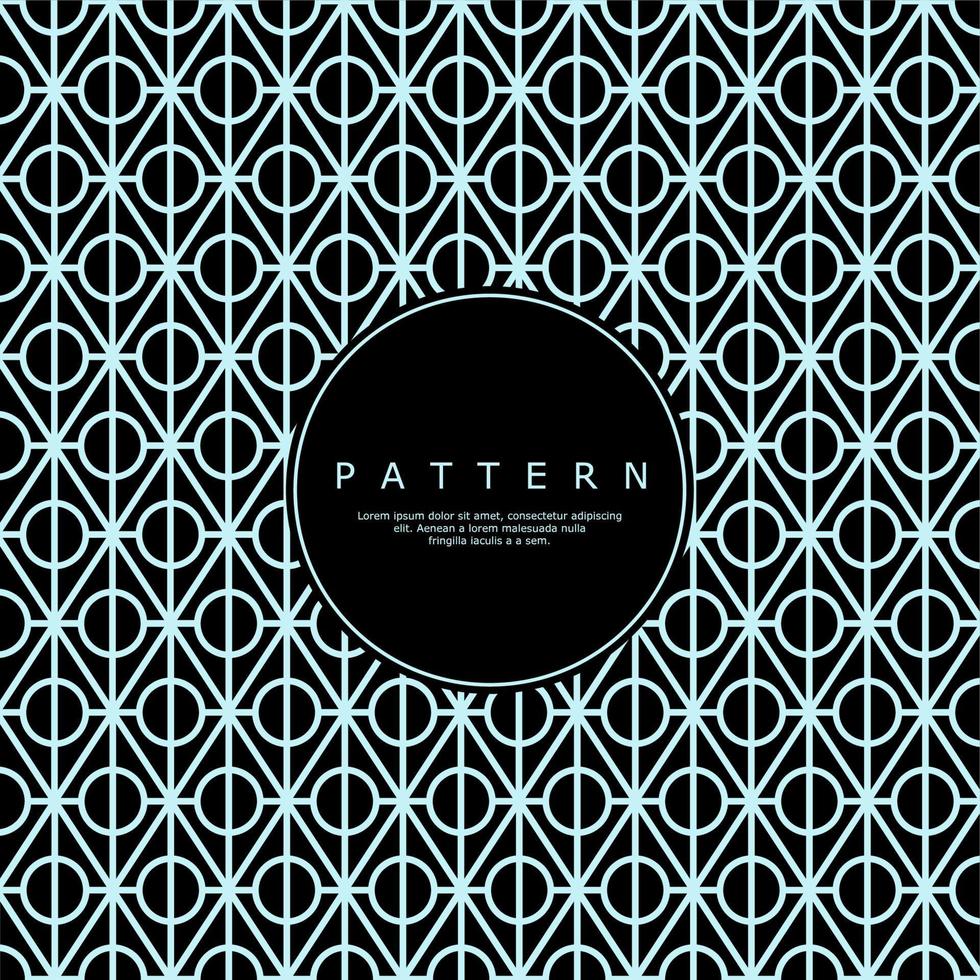 Modern diamond circle line abstract pattern design. Luxury gatsby style pattern. vector