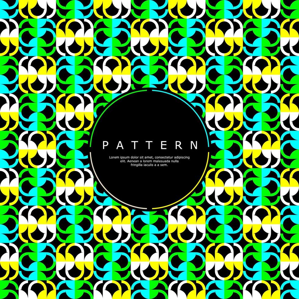 Modern colorful tube line ornate seamless pattern. Fun capsule curve pattern. vector