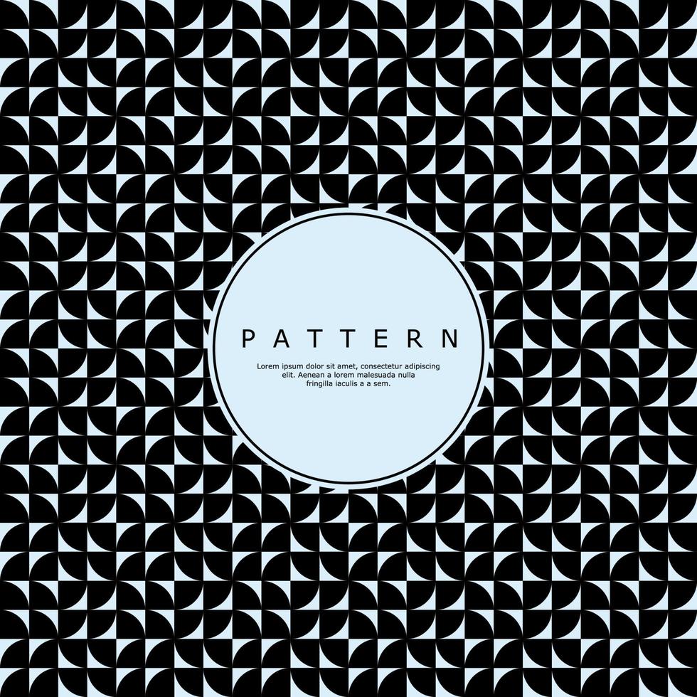 Simple semi circle shape abstract pattern vector. Modern geometric round pattern. vector