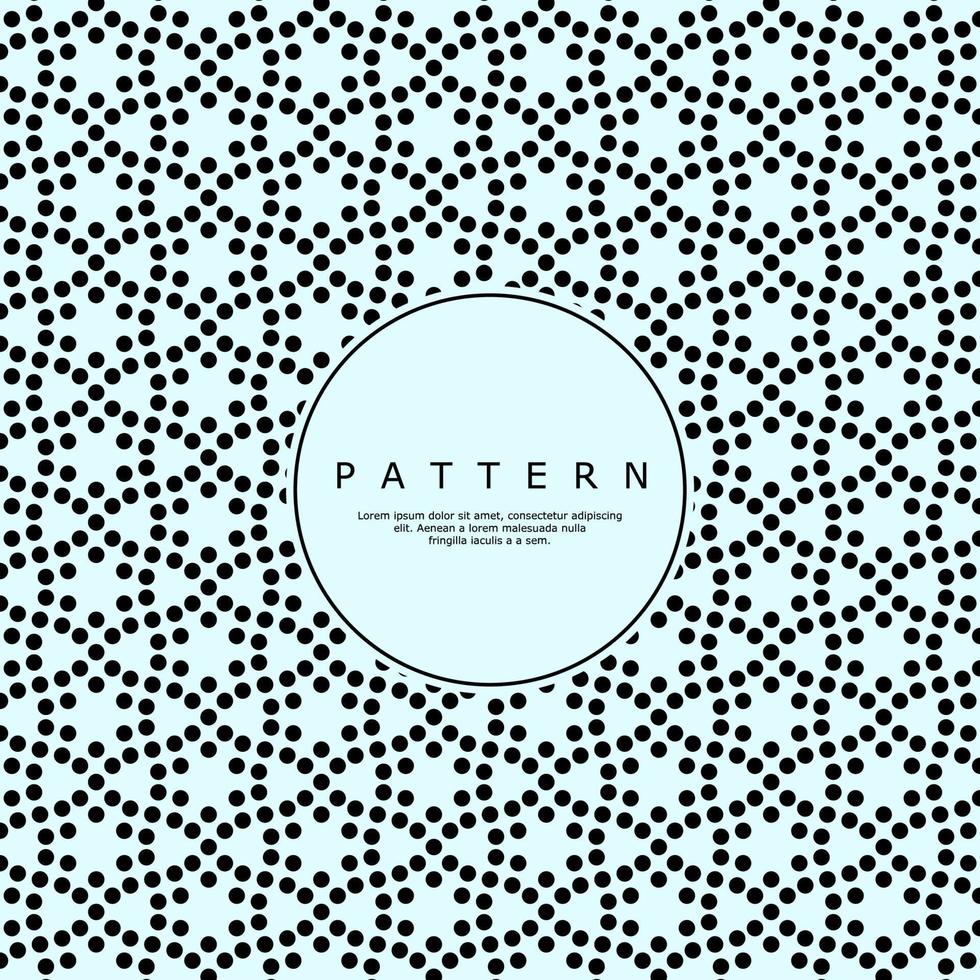 Modern abstract flower circle pattern design. Luxury round point pattern vector